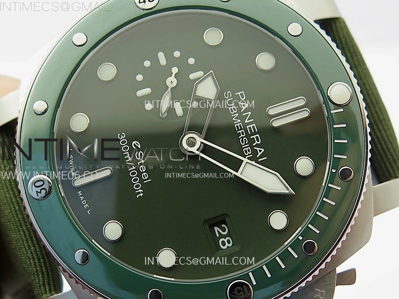 PAM1287 V TTF Best Edition Green Dial on Green Leather Strap P.900 Clone